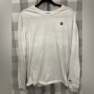 Champion Classic White Long Sleeve Tee